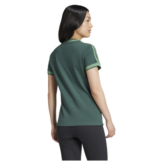 Adidas Γυναικεία κοντομάνικη μπλούζα Graphic Badge Slim 3-Stripes Tee